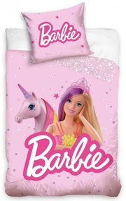 Obliečky do postieľky Barbie Kúzelný Jednorožec 100x135/40x60 cm