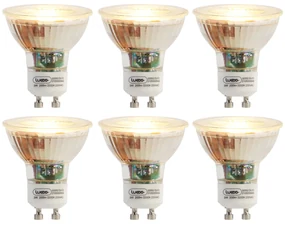 Sada 6 LED žiaroviek GU10 3W 200lm 2200K