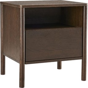 Nočný stolík Blair (NS01), 50 cm, údený dub
