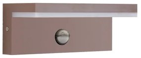 Brilagi-LED Vonkajšie nástenné svietidlo so senzorom TESSI LED/10W/230V hnedé IP54