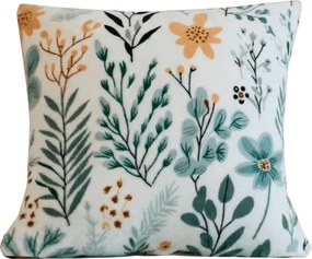 Mikroplyšová obliečka na vankúšik BOTANELLA 45x45 cm, farebný
