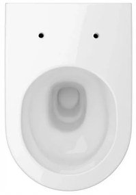 Cersanit Inverto závesná wc misa StreamOn 52 x 35,5 cm + pomaly-padajúce sedátko Slim SC, Biela, S701-419