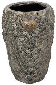 Bronzovo - hnedý antik obal na kvetináč / váza Topf - 18 * 18 * 26 cm