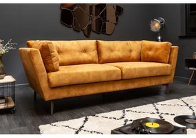Sedacia súprava 40325 220cm Marvelous - Zamat Žltá - Komfort-nábytok