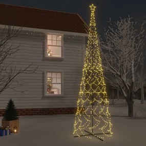 Vianočný stromček kužeľ teplý biely 3000 LED 230x800 cm 343517
