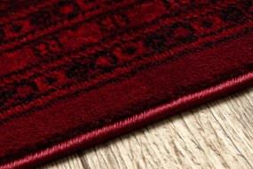 Koberec ORIENT 6889 so strapcami, rám / orientálny, bordový / čierny