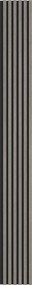 Mexen Lam-B, akustické stenové lamely 275 × 30 cm, HDF doska 4 mm, technická dyha, dub striebristý, S100-275307-3015-007
