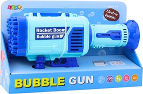 LEAN Bublifuková elektrická pištoľ, 64 otvorov - modrá