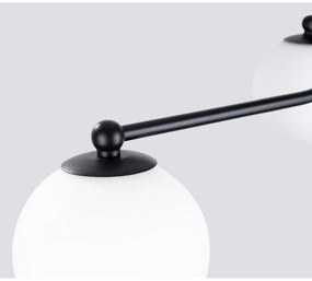 Čierno-biele stropné svietidlo Beam – Sollux