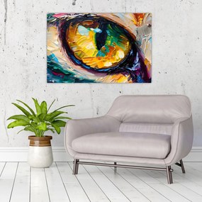 Obraz - Maľba mačacieho oka (90x60 cm)