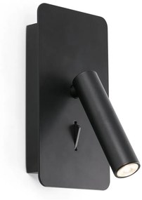 FARO 62116 - LED Nástenné bodové svietidlo SUAU LED/3W/230V USB čierna