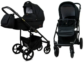 Detský kočík 2v1 BabyLux AIR ALU Onyx