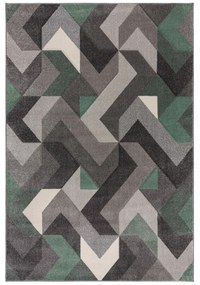 Kusový koberec Hand Carved Aurora Mint, 200x290, zelená, kancelária, Flair Rugs