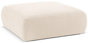 Béžový taburet z textílie bouclé Molino – Micadoni Home