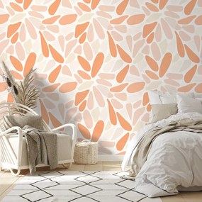 Tapeta oranžové abstraktné tvary