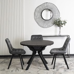 PROXIMA.store - Okrúhly stôl LUKAS FARBA: biela, FARBA NÔH: drevo