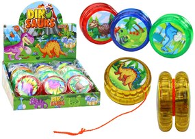 LEAN TOYS Jojo hračka - žiariace dinosaury 4 farby