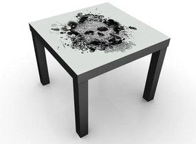 Designový stolček lebka