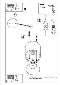 Biele stropné svietidlo Nice Lamps Roda