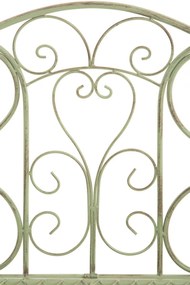 Rustikálna kovová lavička Tar - Zelená antik