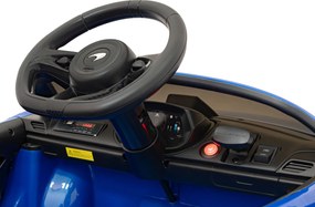 Ramiz McLaren Artur batéria pre deti Modrá + pohon 4x4 + diaľkové ovládanie + pomalý štart + EVA + LED audio