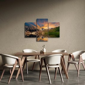 Obraz - Odraz v horskom jazere (90x60 cm)