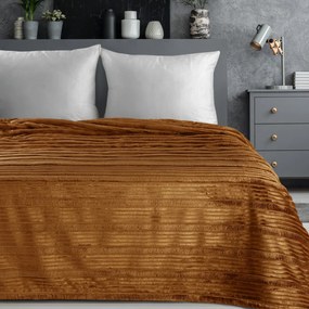 EUROFIRANY FLANELOVÁ DEKA NINA 150X200 CM MEDOVÁ
