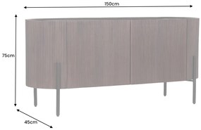 Dizajnová komoda Daichi 150 cm mango