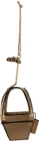 Vianočná ozdoba retro kabínka lanovky - 7*7*17 cm