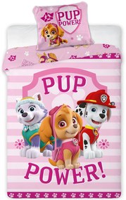 Detské posteľné obliečky Paw Patrol - Labková patrola - motív Pup Power - 100% bavlna - 70 x 90 cm + 140 x 200 cm