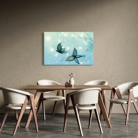 Obraz - Modré motýliky (90x60 cm)