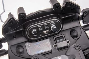 LEAN CARS Policajná batéria na motocykel JT5002B White