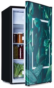 Klarstein CoolArt 79L, kombinovaná chladnička s mrazničkou, EEK E, mraziaci priestor 9 l, dizajnové dvere