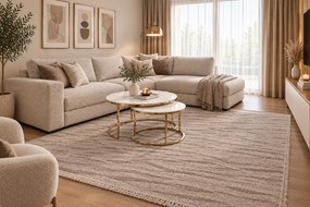 Koberec Benita 091A D.BEIGE/CREAM rozmery koberec: 160x230 cm