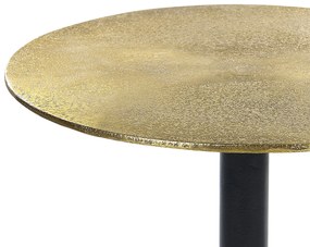 Kovový odkladací stolík zlatá/čierna TANAMI Beliani