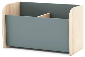 Detská knižnica sivozelená 70x42x35 cm Esteban – Marckeric