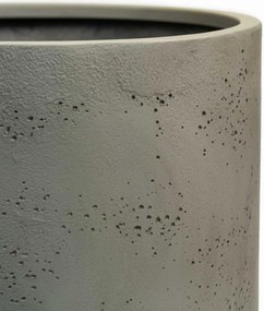 Okrúhly kvetináč CHICO, sklolaminát, priemer 45 x výška 50 cm, sivý