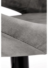 Barová stolička 100x48 cm šedá/antracit