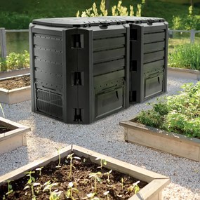 Záhradný kompostér COMPOGREEN, 800l, čierna Prosperplast