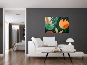 Obraz - Geometrické prírodné motívy (90x60 cm)