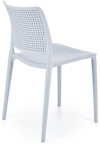Svetlomodrá plastová stolička K514