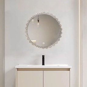 Rea Zrkadlo ⌀60 cm s regulovateľným LED osvetlením HOM-01500