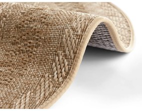 Béžový vonkajší koberec NORTHRUGS Almendro, Ø 160 cm