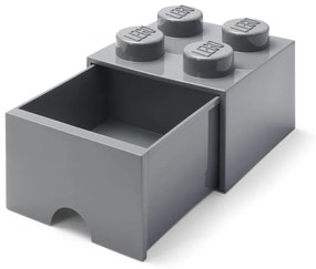 Detský tmavosivý úložný box so zásuvkou LEGO®