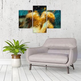 Obraz - Bozkávajúci sa anjeli (90x60 cm)