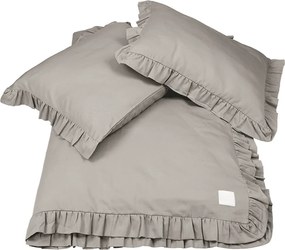 Posteľná bielizeň s volánom – taupe Margaret od 140x200 cm 200x220 cm