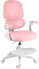 Detská otočná stolička Neoseat JUNI 023 — látka, prateľný poťah, ružová