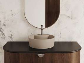 Laveo Alita, umývadlová batéria h-150, brúsená oceľ, LAV-BVA_322D