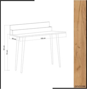 Pracovný stôl Rammi Oak