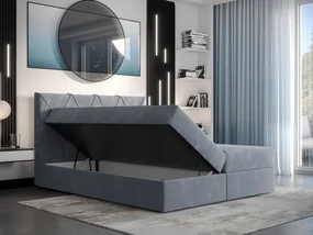 Manželská posteľ  Boxspring 160 cm Athena (bordová) (s matracom a úložným priestorom). Vlastná spoľahlivá doprava až k Vám domov. 1046366